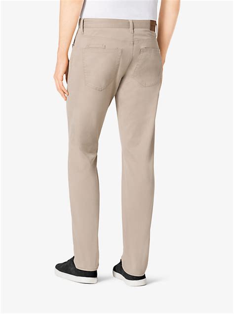 michael kors men's 5 pocket tailored fit stretch twill pants|Amazon.com: Michael Kors Parker Slim Fit Pants Men.